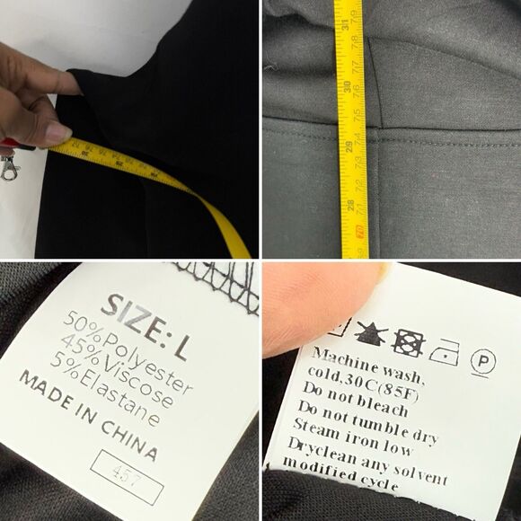 with Half-Zip, Front Pockets, Oversized Casual Sweatshirt for Women XL - Picture 10 of 15